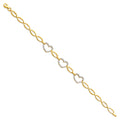 14K Yellow Gold Assorted Fancy Bracelet - AB296