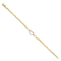 14K Yellow Gold Assorted Fancy Bracelet - AB298