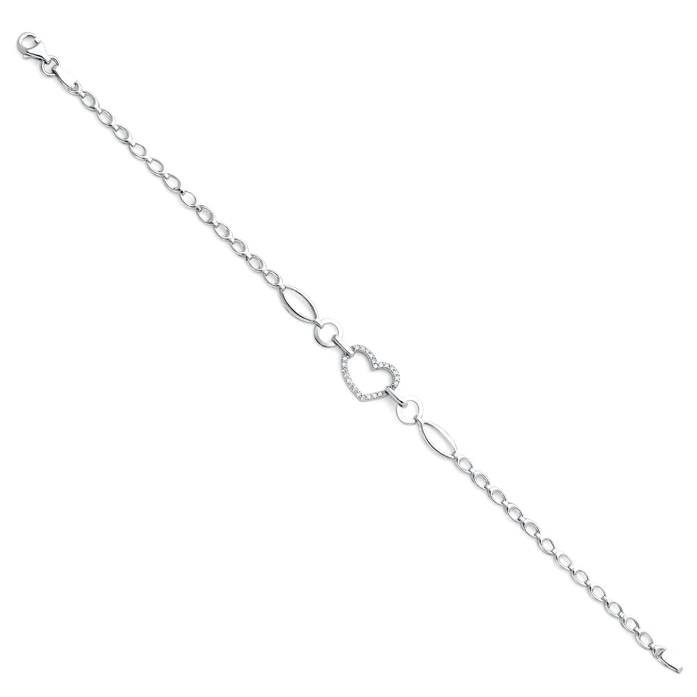 14K Yellow Gold Assorted Fancy Bracelet - AB301