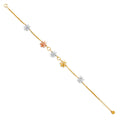 14K Yellow Gold Assorted Fancy Bracelet - AB303