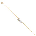 14K Yellow Gold Assorted Fancy Bracelet - AB310