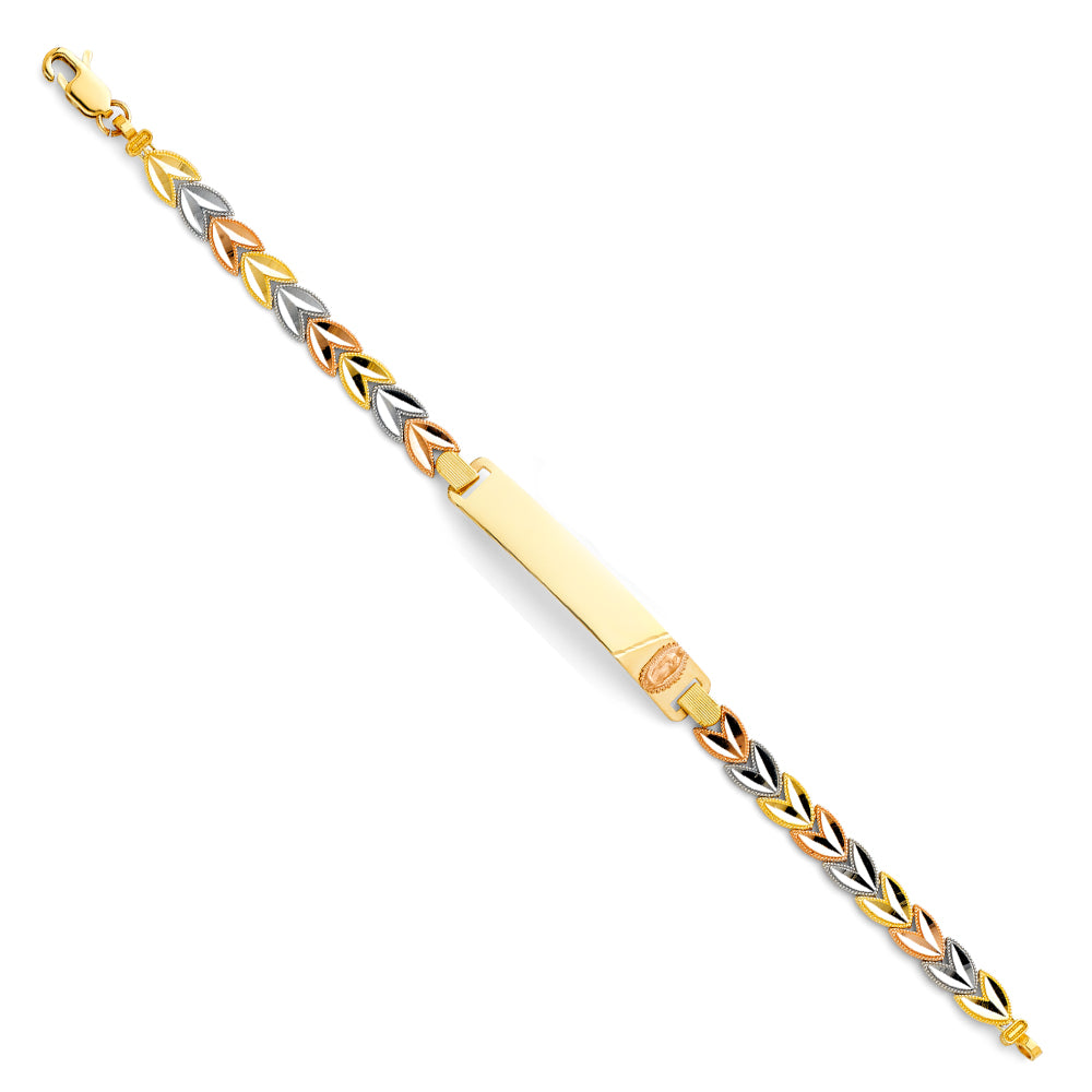 14K Yellow Gold Religious Bracelet - AB333