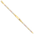 14K Yellow Gold Baby ID Bracelet - AB339