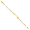 14K Yellow Gold Baby ID Bracelet - AB340