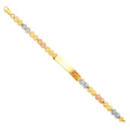14K Yellow Gold Baby ID Bracelet - AB341