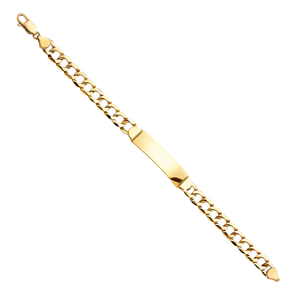 14K Yellow Gold Men's & Link Bracelet - AB361