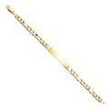 14K Yellow Gold Men's & Link Bracelet - AB362