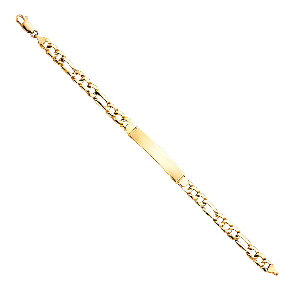 14K Yellow Gold Men's & Link Bracelet - AB362