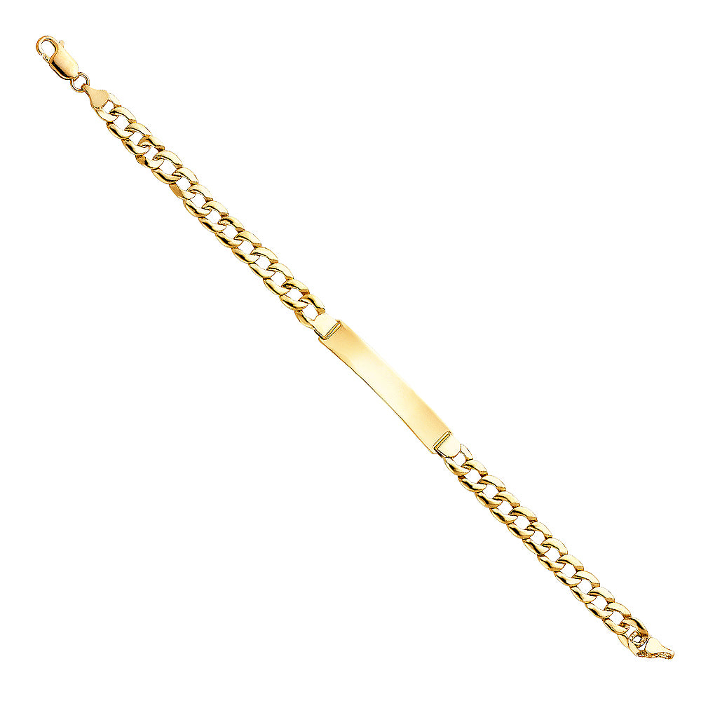 14K Yellow Gold Men's & Link Bracelet - AB363