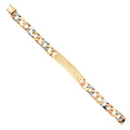 14K Tri Color Men's & Link Bracelet - AB365