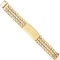 14K Yellow Gold Men's & Link Bracelet - AB379