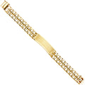14K Yellow Gold Men's & Link Bracelet - AB381