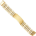 14K Yellow Gold Men's & Link Bracelet - AB382