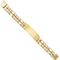 14K Yellow Gold Men's & Link Bracelet - AB383