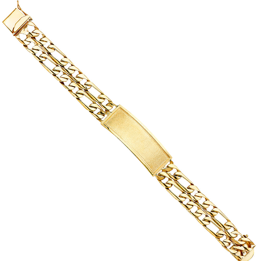 14K Yellow Gold Men's & Link Bracelet - AB383