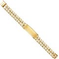 14K Yellow Gold Men's & Link Bracelet - AB384