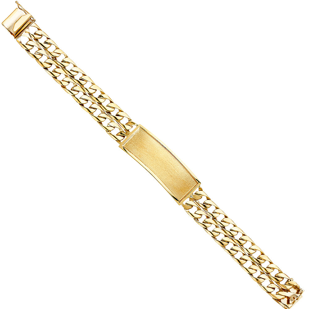 14K Yellow Gold Men's & Link Bracelet - AB384
