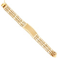 14K Yellow Gold Men's & Link Bracelet - AB386