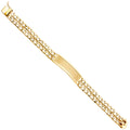 14K Yellow Gold Men's & Link Bracelet - AB389