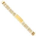 14K Yellow Gold Men's & Link Bracelet - AB390