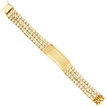 14K Yellow Gold Men's & Link Bracelet - AB391
