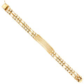 14K Yellow Gold Men's & Link Bracelet - AB392