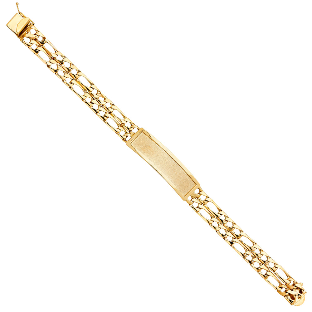 14K Yellow Gold Men's & Link Bracelet - AB392