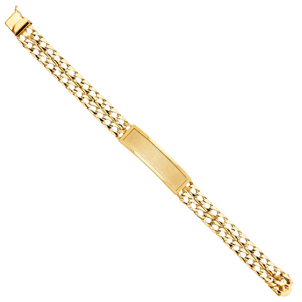 14K Yellow Gold Men's & Link Bracelet - AB393