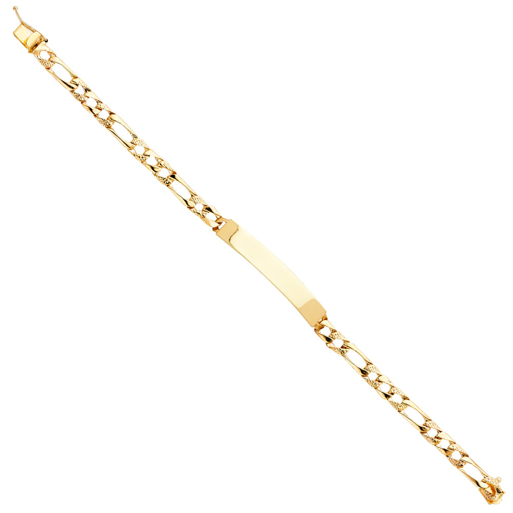 14K Yellow Gold Men's & Link Bracelet - AB394