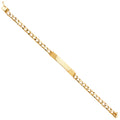 14K Yellow Gold Men's & Link Bracelet - AB395