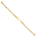 14K Yellow Gold Men's & Link Bracelet - AB397