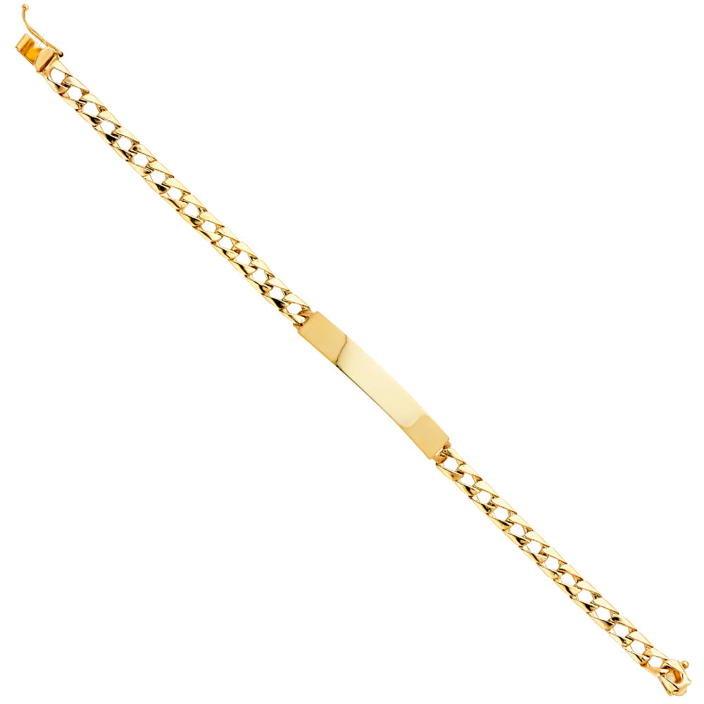 14K Yellow Gold Men's & Link Bracelet - AB397