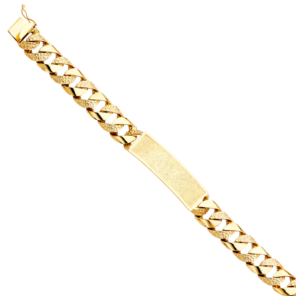 14K Yellow Gold Men's & Link Bracelet - AB399