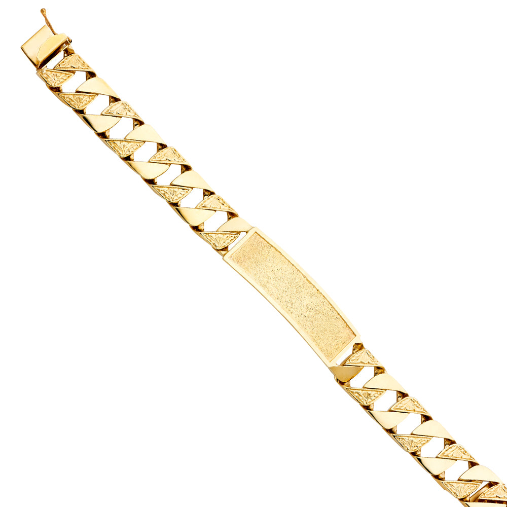 14K Yellow Gold Men's & Link Bracelet - AB400