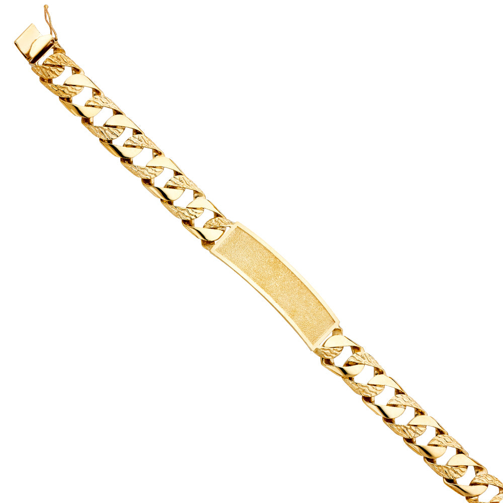 14K Yellow Gold Men's & Link Bracelet - AB401