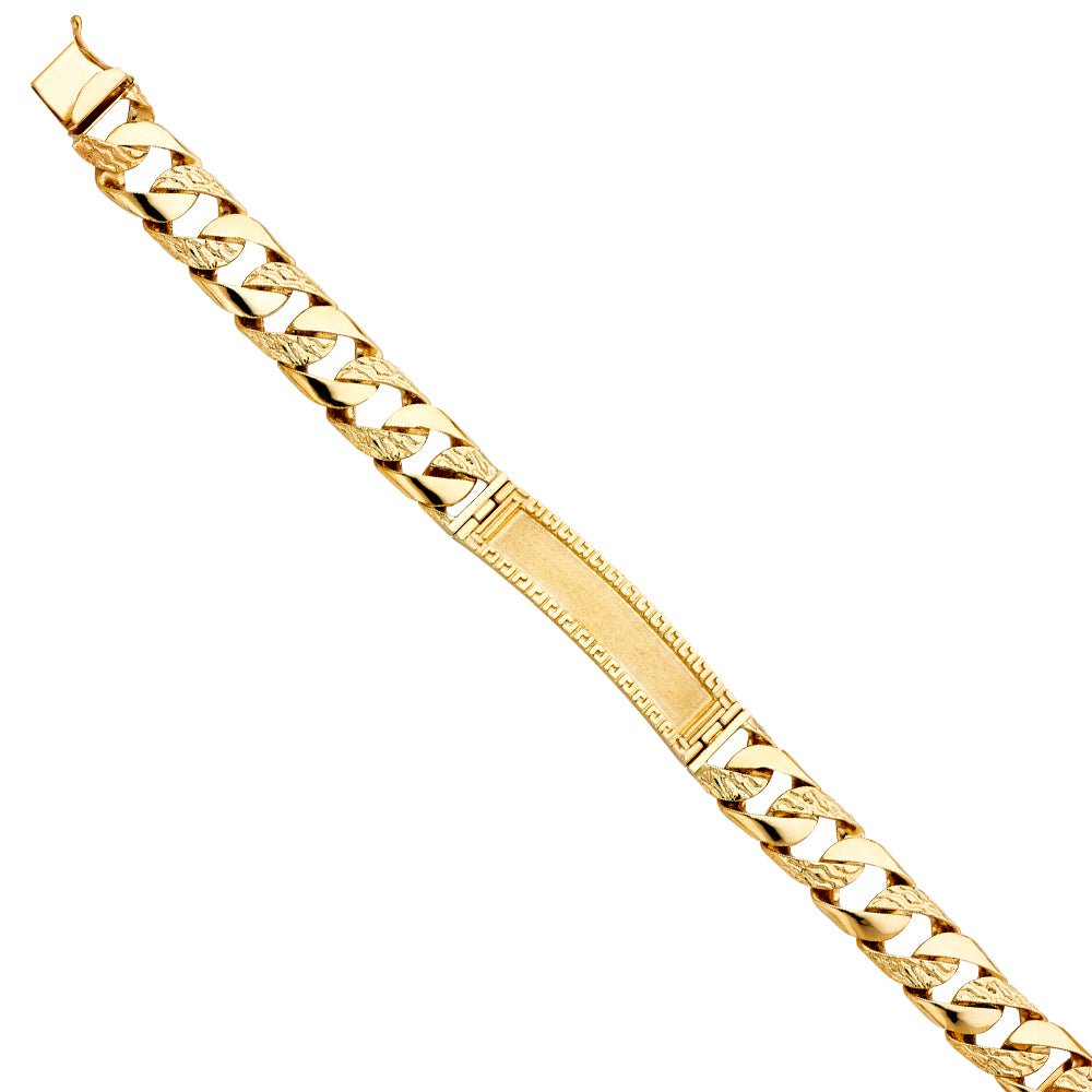 14K Yellow Gold Men's & Link Bracelet - AB402