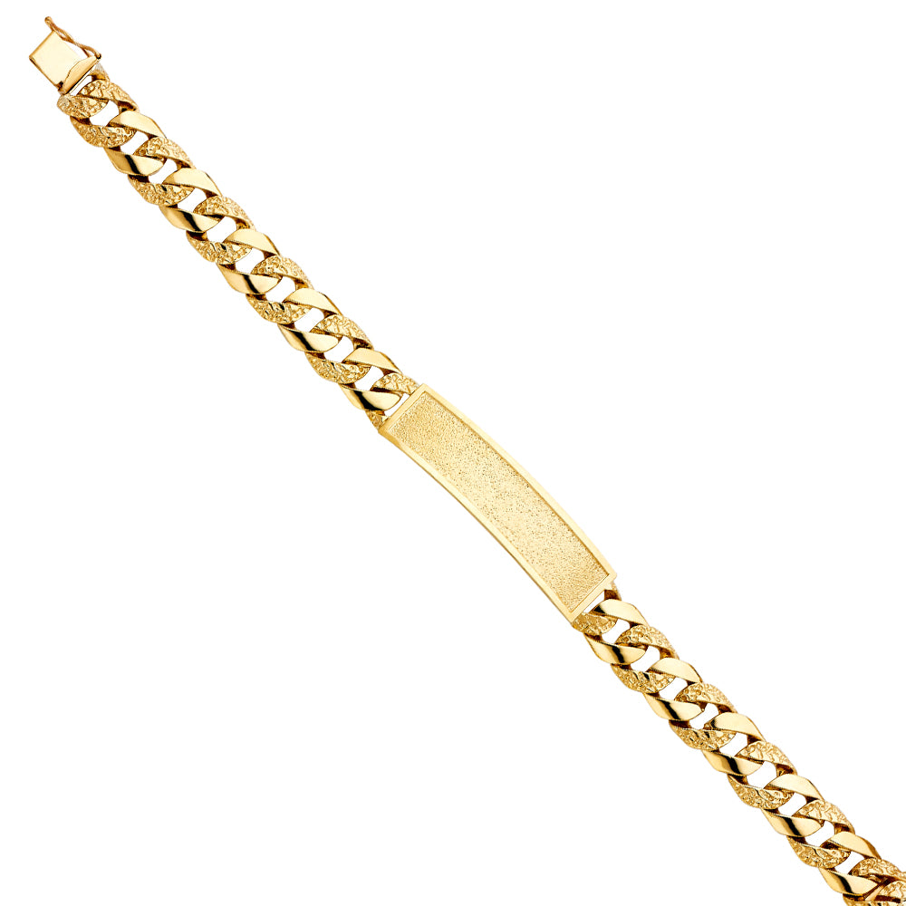 14K Yellow Gold Men's & Link Bracelet - AB403