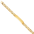 14K Yellow Gold Men's & Link Bracelet - AB405