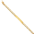14K Yellow Gold Men's & Link Bracelet - AB407