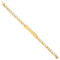 14K Yellow Gold Men's & Link Bracelet - AB408