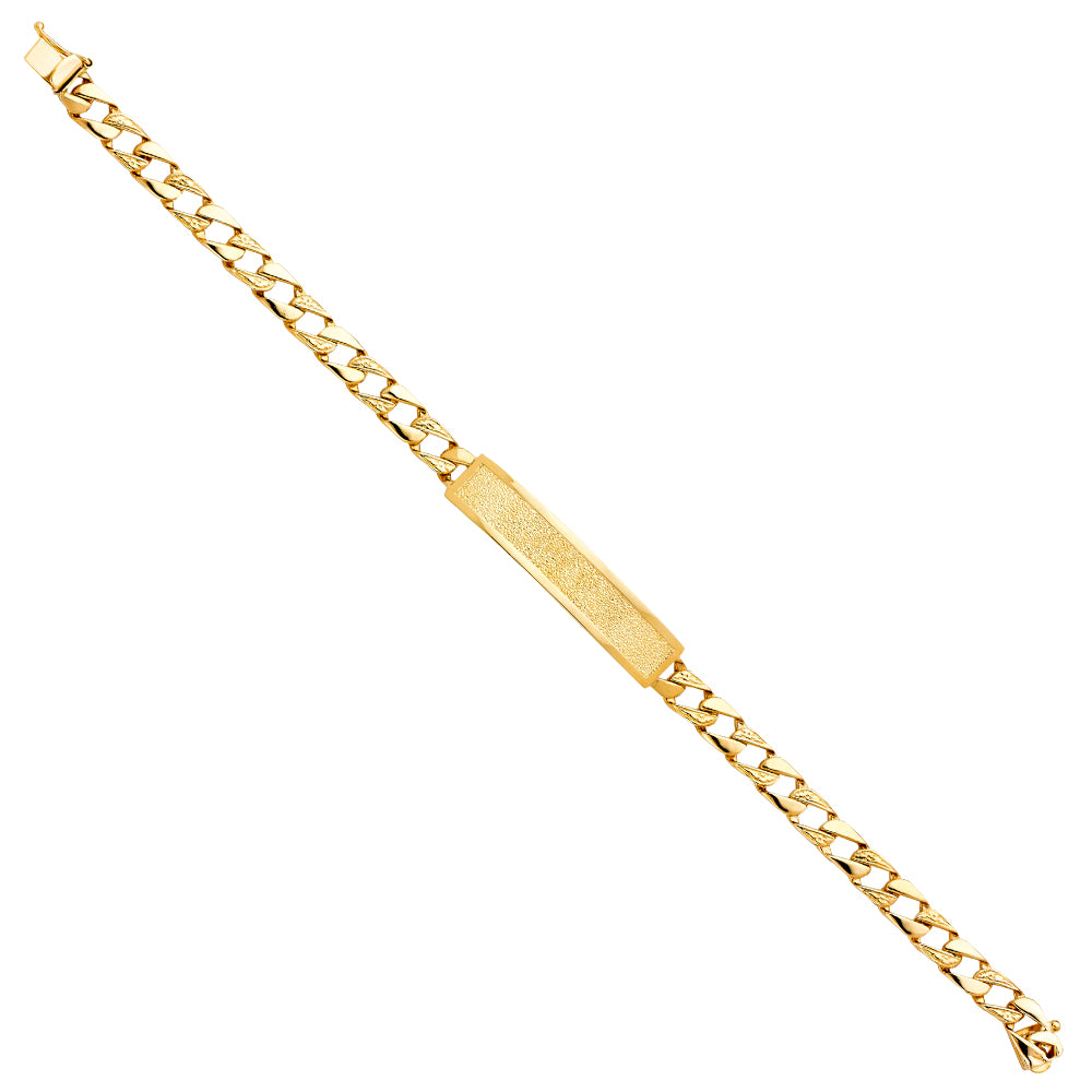 14K Yellow Gold Men's & Link Bracelet - AB408