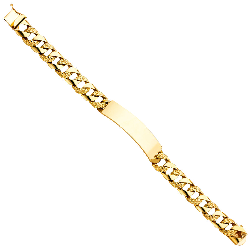 14K Yellow Gold Men's & Link Bracelet - AB413