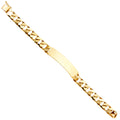 14K Yellow Gold Men's & Link Bracelet - AB414