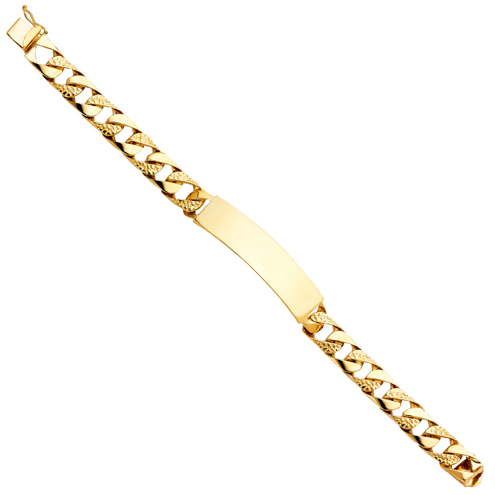 14K Yellow Gold Men's & Link Bracelet - AB414