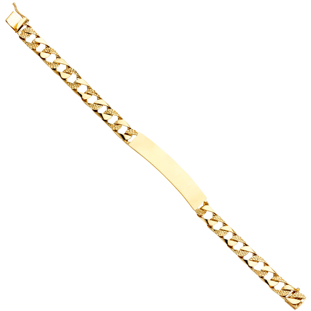 14K Yellow Gold Men's & Link Bracelet - AB417