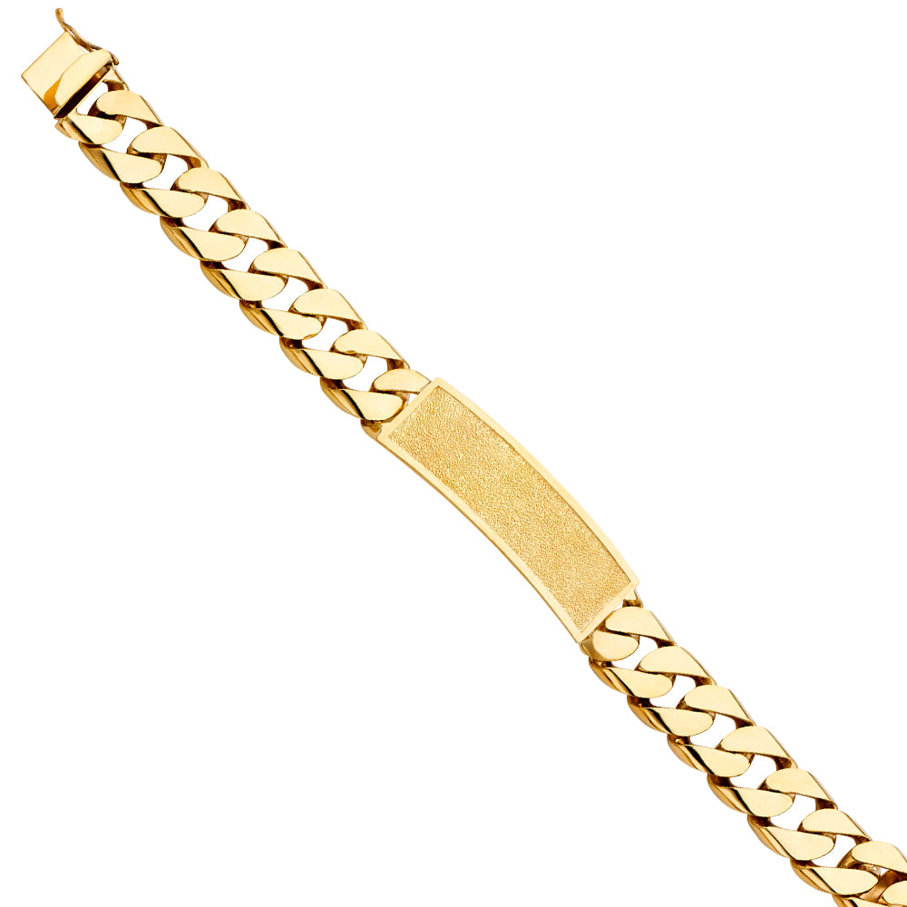 14K Yellow Gold Men's & Link Bracelet - AB424