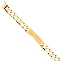 14K Yellow Gold Men's & Link Bracelet - AB425