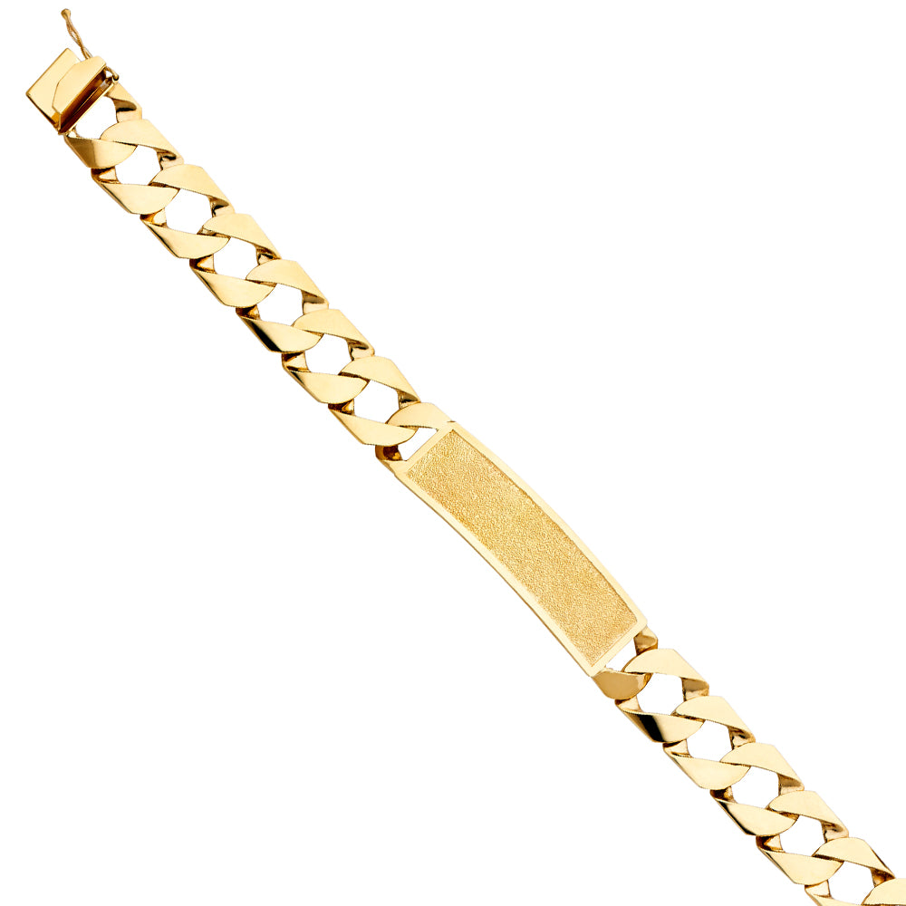 14K Yellow Gold Men's & Link Bracelet - AB425