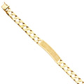 14K Yellow Gold Men's & Link Bracelet - AB426