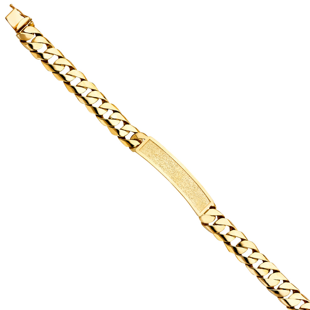 14K Yellow Gold Men's & Link Bracelet - AB427